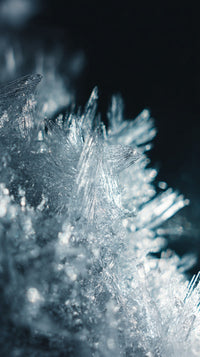 Ice Crystals Formation — Stock Photo