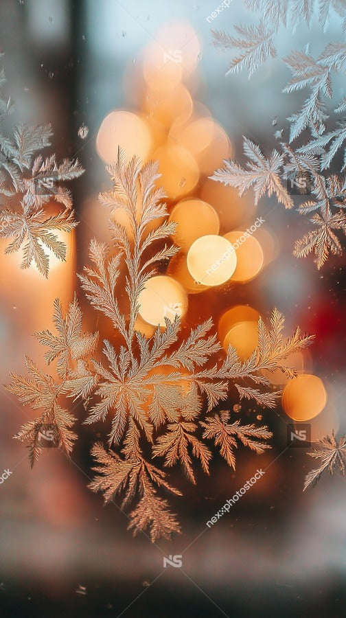 A Festive Christmas Tree Decoration Adorned With A Snowflake Pattern Set Against A Softly Lit Background — Stock Photo