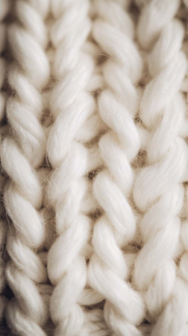Knitted Fabric Close Up Showcasing Texture And Stitching Details — Stock Photo