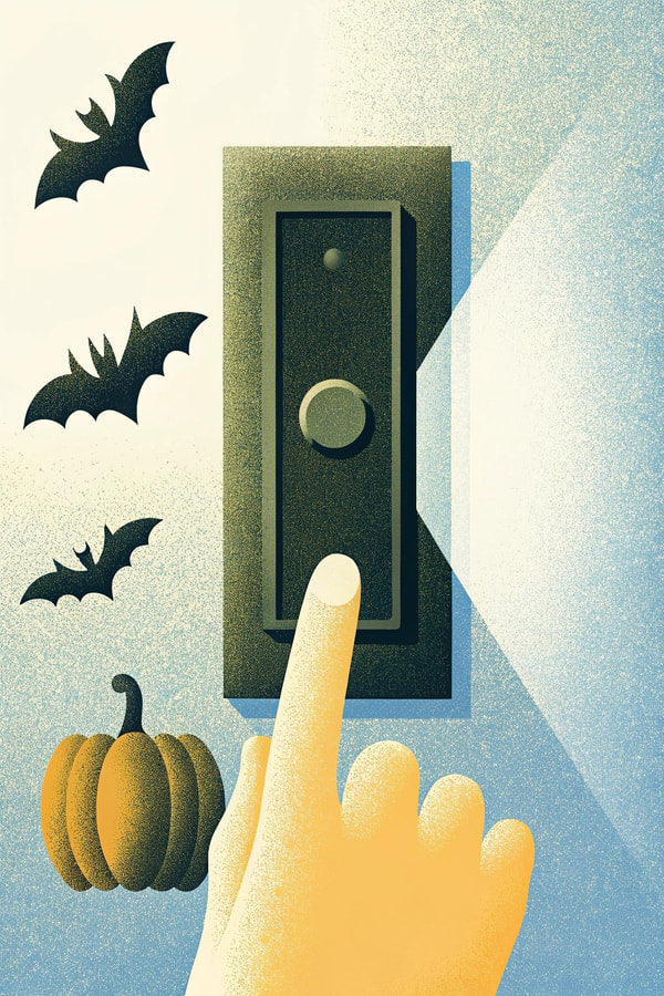 Halloween Door Switch — Stock Illustration