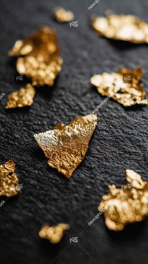 Gold Foil Confetti — Stock Photo