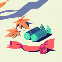 Illustration Of Autumnal Items On A Table Leaves Candles And A Bottle Of Wine — Stock Illustration