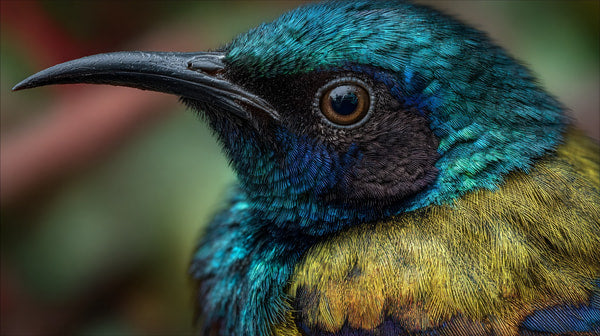 A Blue Bird With Vibrant Turquoise Feathers Is Perched On A Branch Showcasing Its Striking Plumage Against A Blurred Background — Stock Photo