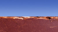 Rusty Red Wall With Blue Sky Background — Stock Photo