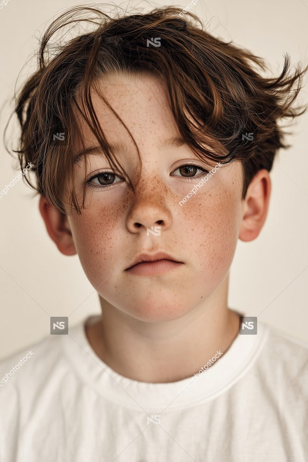 A Young Boy With Messy Hair 2 — Stock Photo