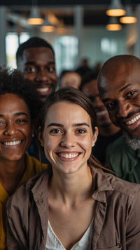 A Group Of Individuals Gathered In An Indoor Setting Smiling And Posing For A Photograph — Stock Photo