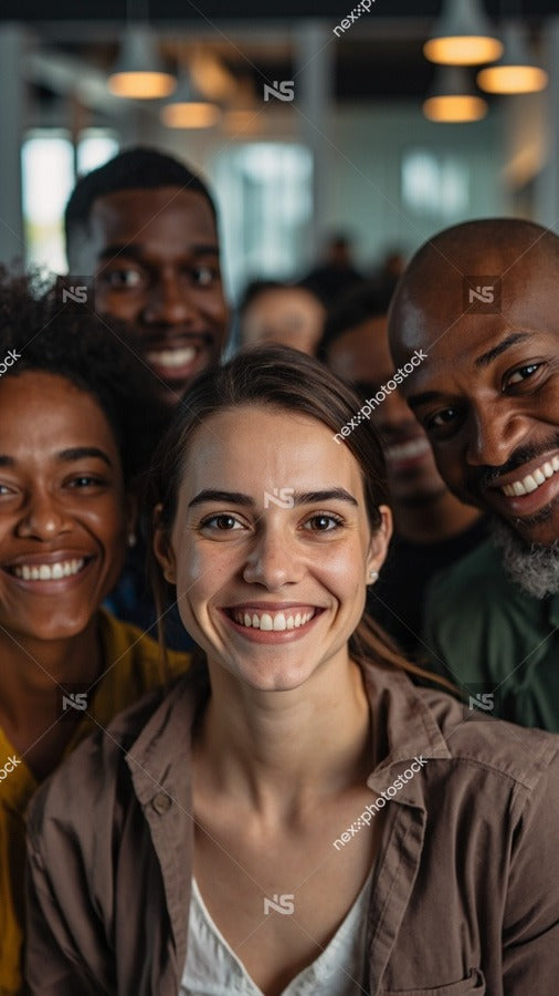 A Group Of Individuals Gathered In An Indoor Setting Smiling And Posing For A Photograph — Stock Photo
