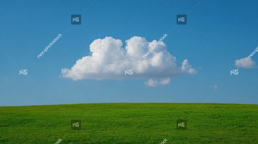 Fluffy White Cloud Against Blue Sky — Stock Photo