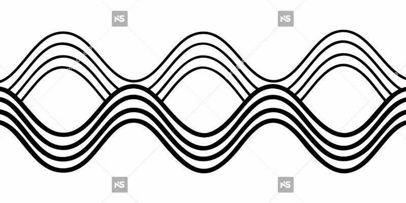 Abstract Wavy Line Pattern — Stock Vector