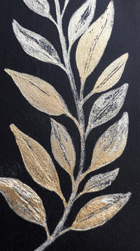 Gold Leaf Decorative Plant Design — Stock Photo