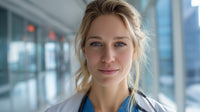 Female Doctor In Hospital Hallway — Stock Photo
