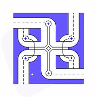 Displays A Stylized Diagram Of An Interconnected Electrical Circuit With Lines Connecting Various Points And Symbols Representing Components Such As Resistors S — Stock Vector
