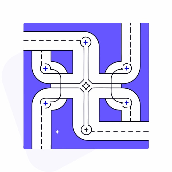 Displays A Stylized Diagram Of An Interconnected Electrical Circuit With Lines Connecting Various Points And Symbols Representing Components Such As Resistors S — Stock Vector