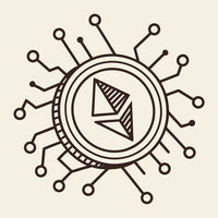 Cryptocurrency Logo Design With A Digital Circuit Like Pattern And A Stylized Coin Icon In The Center — Stock Vector