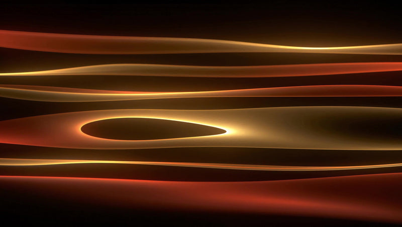 abstract art red and yellow swirls - Stock Video