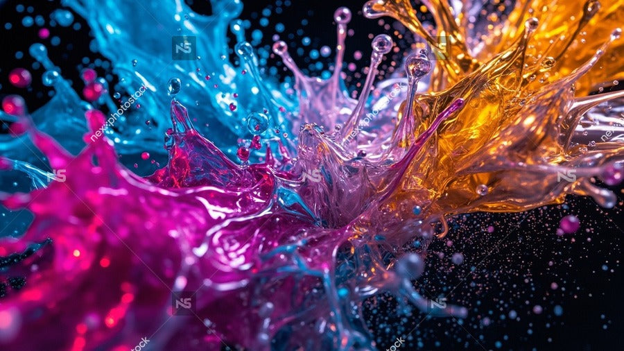 Colorful Splash Photography — Stock Photo