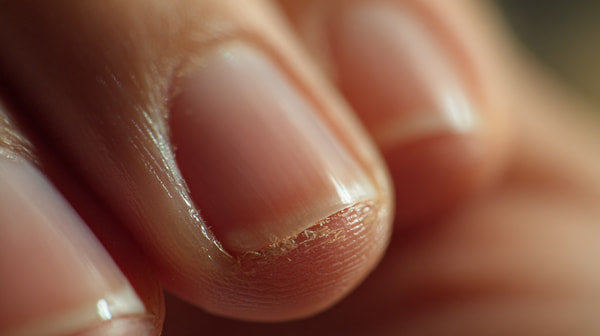 Human Thumbnail In Close Up — Stock Photo