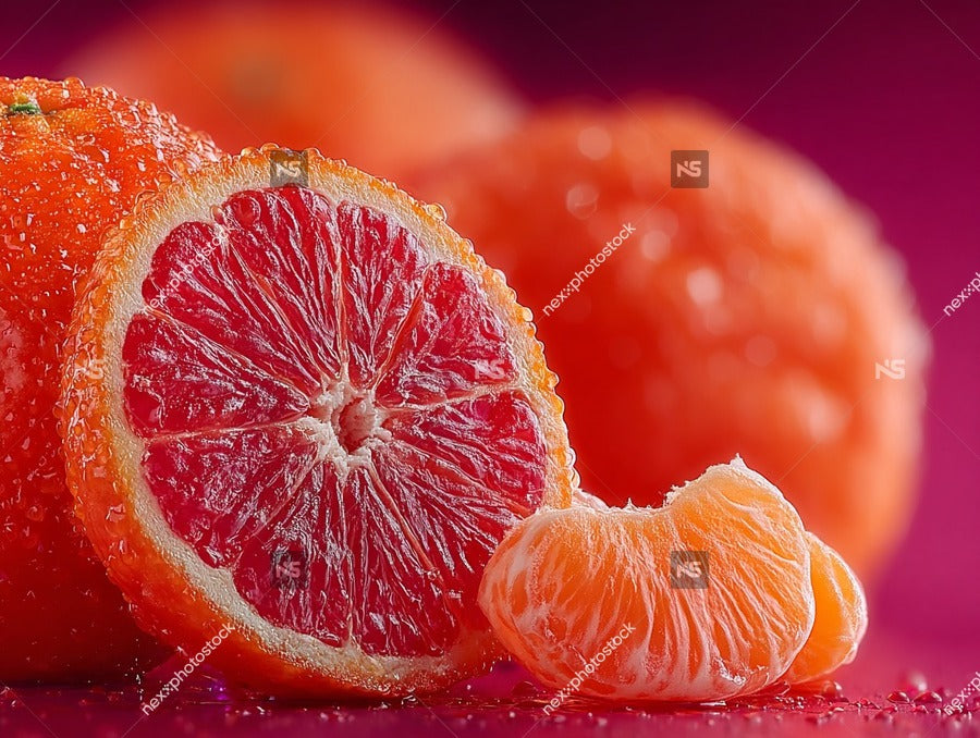 A Close Up Image Of Fresh Oranges With Seeds Showcasing Their Vibrant Color And Texture — Stock Photo