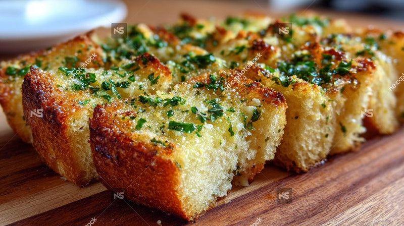 Crispy Bread With Herbs — Stock Photo