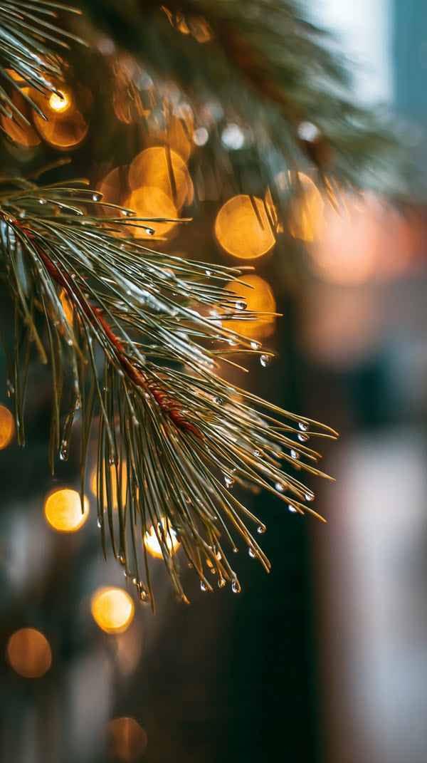 A Festive Christmas Tree Adorned With Twinkling Lights Set Against A Backdrop Of A Cozy Room — Stock Photo