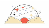 Illustration Of A Space Shuttle With A Planet And Stars In The Background A Cartoon Style Depiction Of An Astronaut Inside The Shuttle — Stock Vector