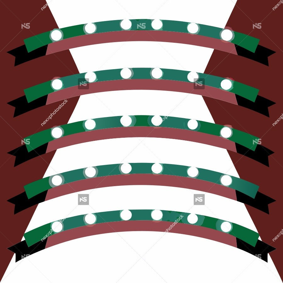 Colorful Christmas Decorations — Stock Vector