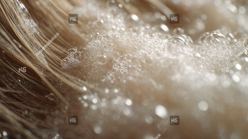 Close Up Of Drops On Fur — Stock Photo