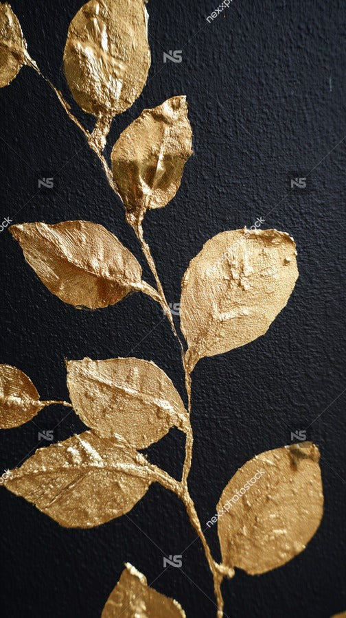 Gold Leaf Decoration — Stock Photo