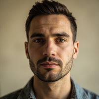 A Man With A Beard In This Portrait — Stock Photo