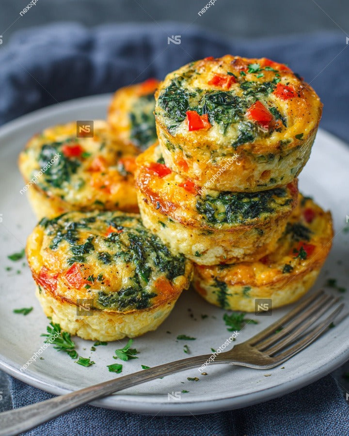Spinach And Cheese Muffins 2 — Stock Photo
