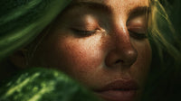 A Woman S Face Captured In A Close Up Shot Is The Focal Point Of This Image — Stock Photo