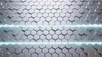 black and silver honeycomb pattern - Stock Video