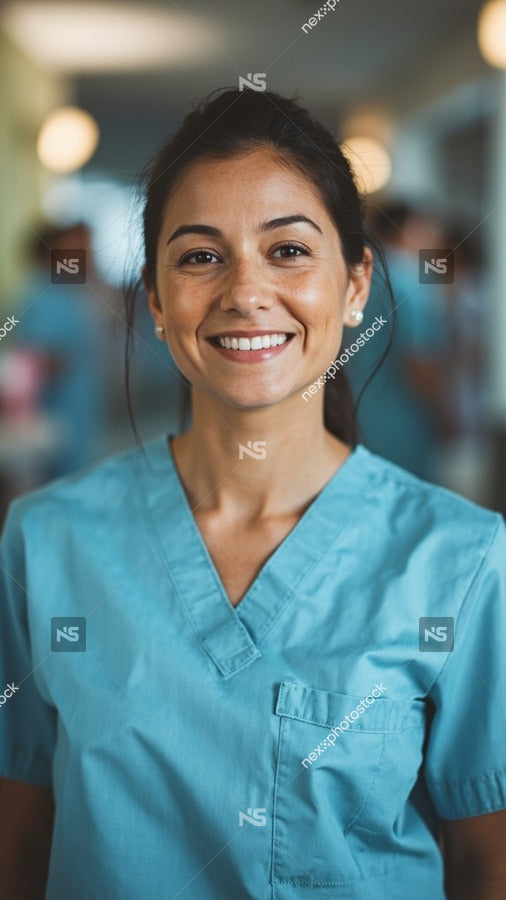 Nurse In Blue Uniform 2 — Stock Photo