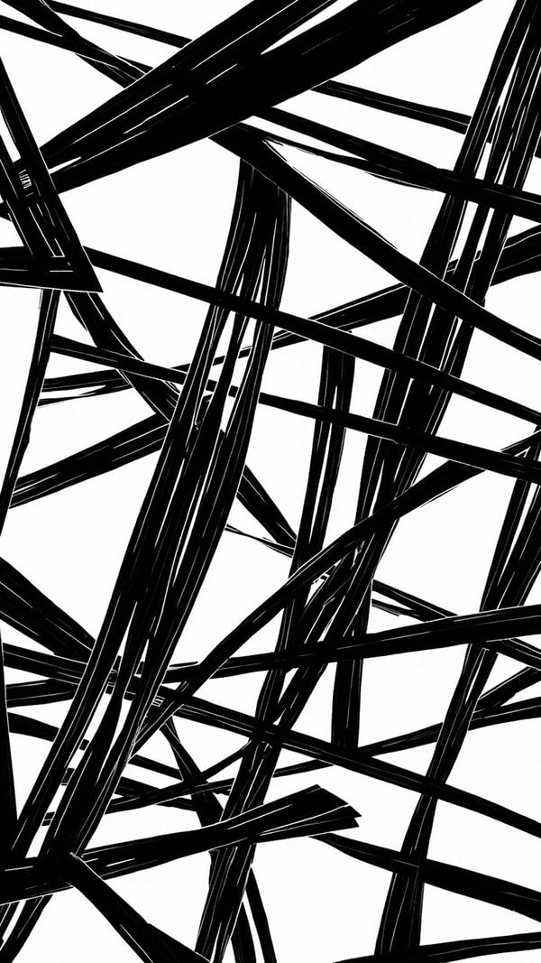Black And White Brushstroke Pattern — Stock Photo