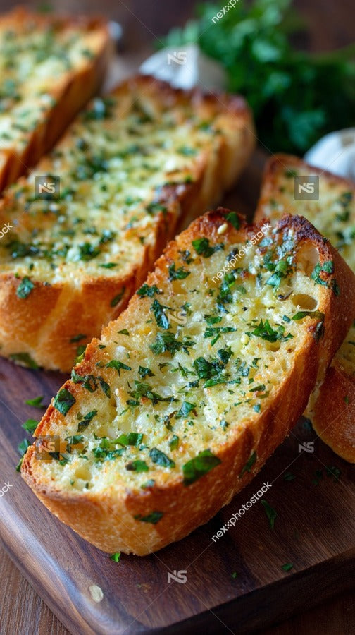 Artisan Bread Loaf With Cheese And Herbs Sliced Into Individual Portions Ready To Be Served — Stock Photo