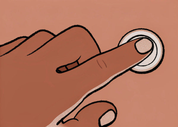 A Hand Turning A Knob — Stock Illustration