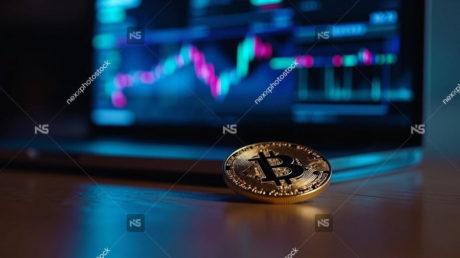 Cryptocurrency Investment Tracker — Stock Photo