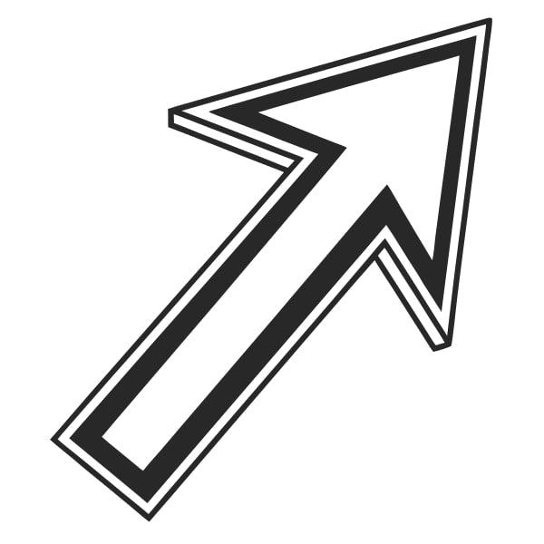 Black And White Arrow Graphic (5) — Stock Vector