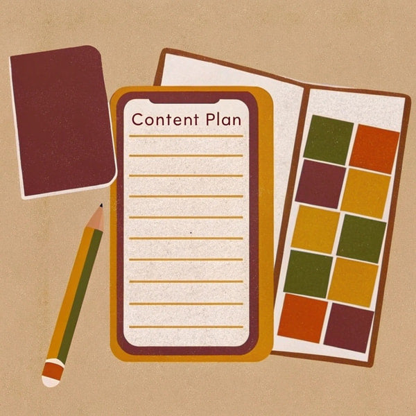 Content Planning Kit — Stock Illustration