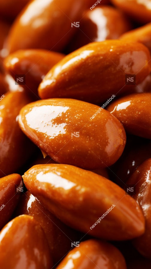 Almonds In A Clear Plastic Bag — Stock Photo