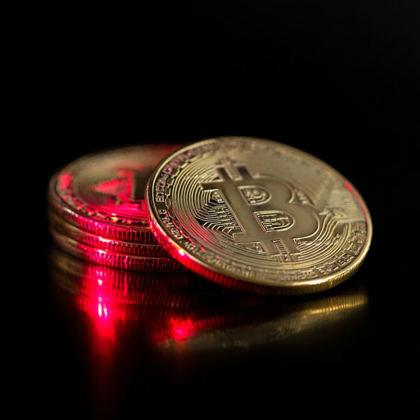 Bitcoin Coin On Display — Stock Photo