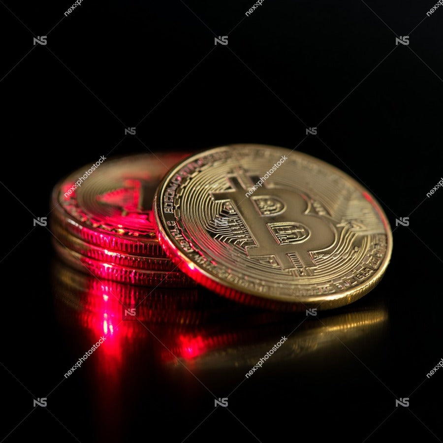 Bitcoin Coin On Display — Stock Photo