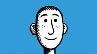 Cartoon Character Portrait — Stock Illustration