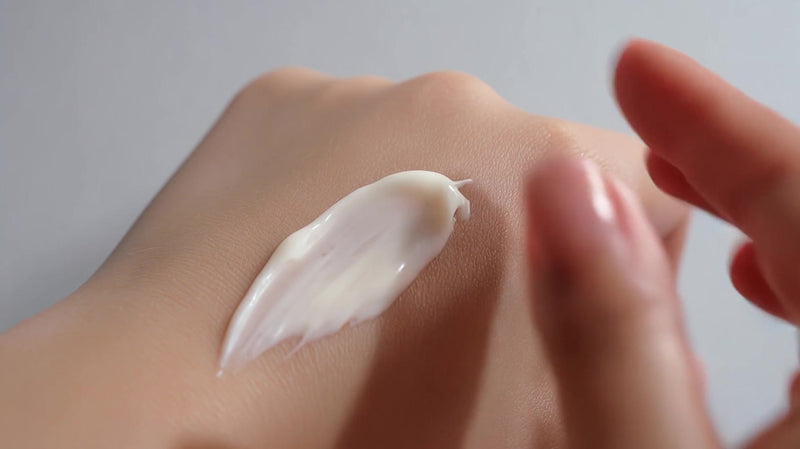 cream on hand - Stock Video