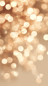 Blurred Bokeh Background With Golden Confetti Like Particles In Focus Creating A Soft Warm Glow Effect — Stock Photo