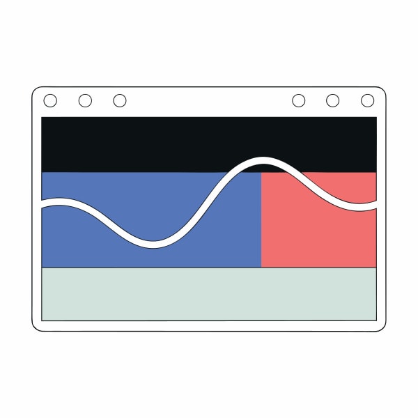 A Digital Illustration Of A Laptop Screen A Waveform Graphic Representing Audio Data Visualization — Stock Vector