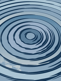 Displays A Close Up View Of Ripples In Water Captured From An Overhead Perspective — Stock Vector