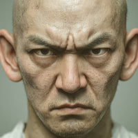 A Man S Intense Portrait — Stock Photo