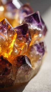 Amethyst Crystals Are A Type Of Quartz Known For Their Distinctive Purple Color Which Is Often Associated With Spirituality And Healing Properties — Stock Photo