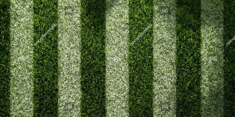 Green Field With White Stripes — Stock Photo